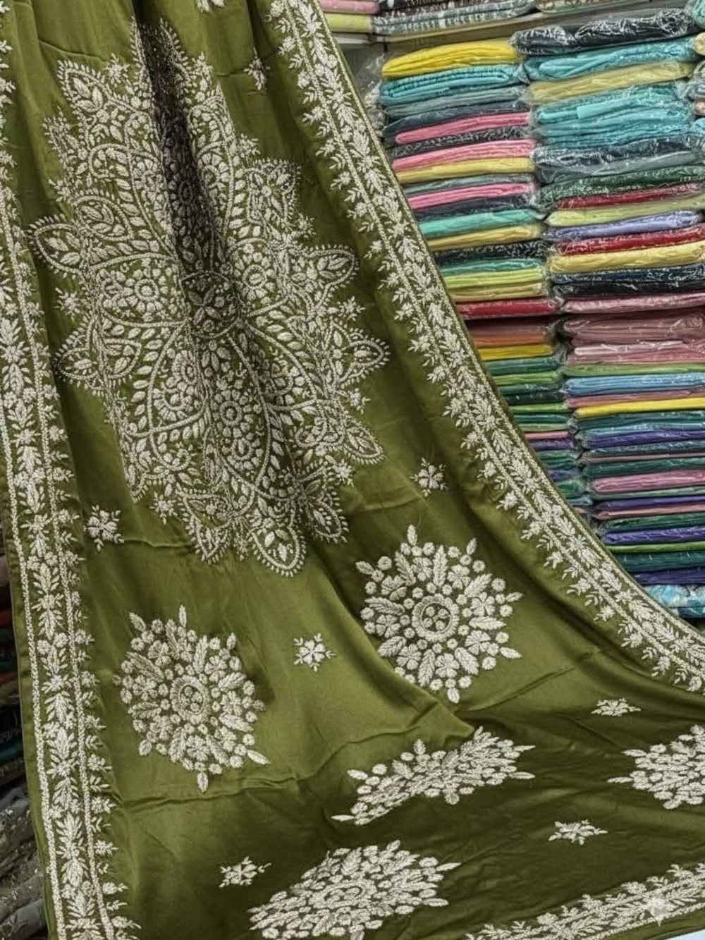Olive Green dupatta
